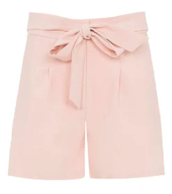 AUDEN CAVILL Damen Sommer-Hose Bequeme Paperbag-Shorts AC19S STW13002 Rosa