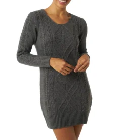 AUDEN CAVILL Magenta Damen Mini-Kleid Strick-Kleid AC19W KW2026 Grau -Mode Reich Geschaft AC19W KW2026 ANTHRACITE MAGENTA