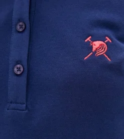 AUDEN CAVILL Pia Damen Polo-Hemd Langarm Dunkelblau -Mode Reich Geschaft AC20W PLW10008 V1944 PIA 2