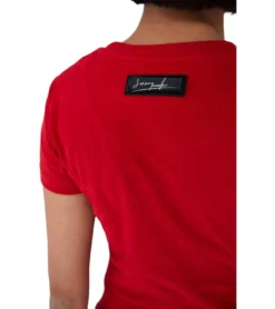 JEREMY MEEKS Damen Freizeit-Shirt Agazio Girls Just Wanna Have Funds Rot -Mode Reich Geschaft AGAZIO 20S JMW2016 Red 2