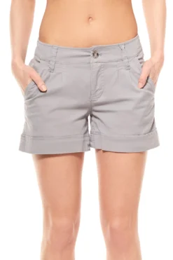 AjC Hotpants Damen Kurze Hose Regular Fit Grau
