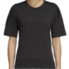 Adidas Damen T-Shirt Organisches Sport-Shirt 1/2 Sleeve Schwarz