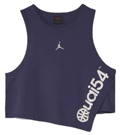NIKE Air Jordan Quai 54 Damen Trikot Sport-Shirt Mit Schweißableitender Technologie DV6288-511 Indigo