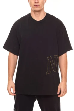 NIKE Fadeaway TEE Baumwoll-Shirt DX5835-010 Für Sie Und Ihn Schwarz