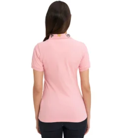 JEREMY MEEKS Damen Polo-Shirt Elisa Mit Kentkragen Pink -Mode Reich Geschaft ELISA 20S JMW3004 Pink