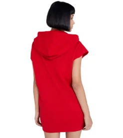 JEREMY MEEKS Damen Mini-Kleid Ghita Mit Kette Und Reißverschluss Rot -Mode Reich Geschaft GHITA 20W JMW1008 Red 1