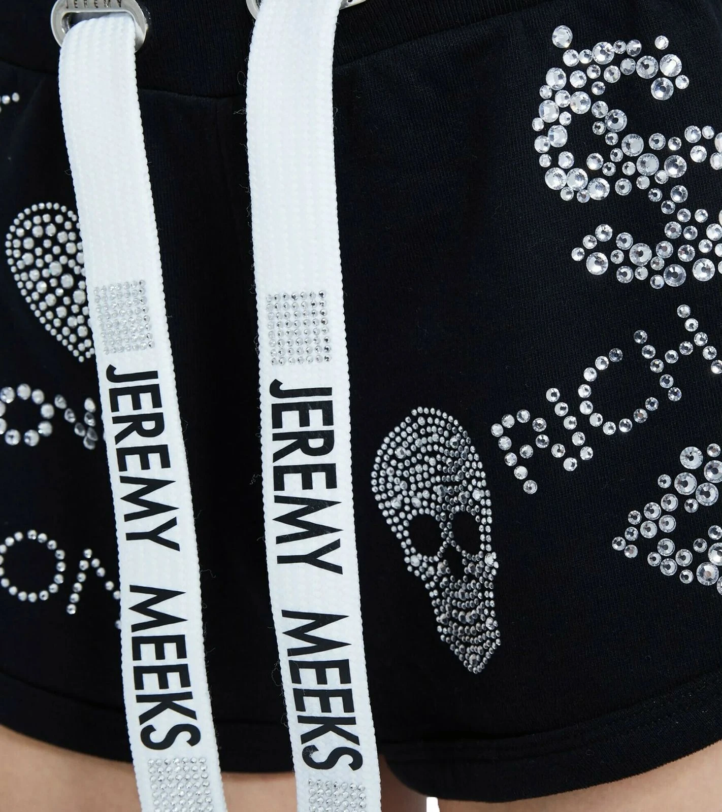 JEREMY MEEKS Ianira Damen Sweat-Shorts Kurze Hose Mit Glitzersteinen 20W JMW7000 19 JEREMY MEEKS Ianira Damen Sweat-Shorts Kurze Hose Mit Glitzersteinen 20W JMW7000 – Bild 19