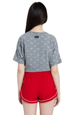 JEREMY MEEKS Damen Hot Pants Sweat-Hose Mit Glitzersteinen Ilva Rot -Mode Reich Geschaft ILVA 20W JMW7004 Red 1