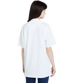 JEREMY MEEKS Damen Kurzarm-Shirt Mafalda Get It Girl-Frontprint Weiß -Mode Reich Geschaft MAFALDA 20S JMW2011 White