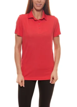 Me°ru´ Wembley Polo-Hemd Zeitloses Polo-Shirt Für Damen In Frischen Farben Rot
