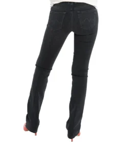 Pepe Jeans Piccadilly Boot Cut-Jeans Modische Damen Mid Waist-Hose Schwarz -Mode Reich Geschaft PL200388WA12 000DENIM