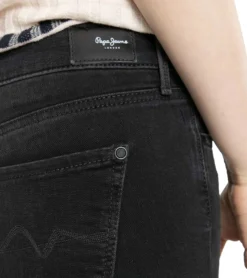 Pepe Jeans Piccadilly Boot Cut-Jeans Modische Damen Mid Waist-Hose Schwarz -Mode Reich Geschaft PL200388WA12 000DENIM 4