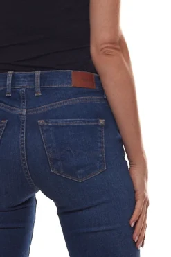 Pepe Jeans Victoria Mid Rise Hose Bequeme Damen Slim-Jeans Blau -Mode Reich Geschaft PL201322GA2 2