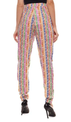 Pepe Jeans MAI Stoff-Hose Sommerliche Damen Freizeit-Hose In Wickeloptik Bunt -Mode Reich Geschaft PL210787 0AAMULTI 6