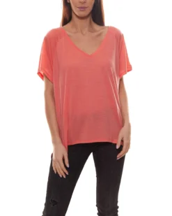 Super.natural Jonser Printed Namaste T-Shirt Bequemes Damen Yoga-Shirt Peach