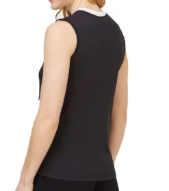 Mizuno Damen Sport-Shirt Volleyball-Top Authentic Team Shirt Schwarz/Weiß -Mode Reich Geschaft V2EA7201 09 1